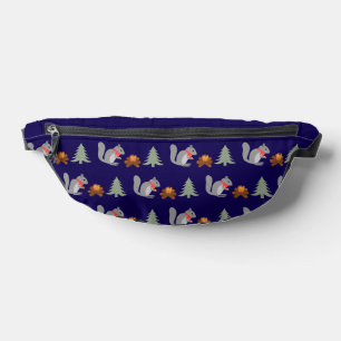Christmas Squirrel Roasting Hazelnuts on Log Fire Bum Bags