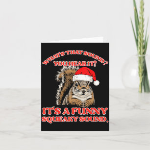 Christmas Squirrel Squeaky Sound Funny Xmas Men Wo Card
