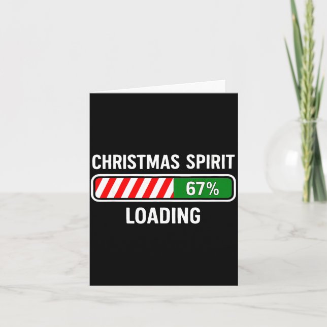 Christmas Srit Loading 67 Meme Boys Kids Gen Z Alp Card (Front)