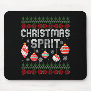 Christmas Srit Matching Funny Couples Ugly Sweater Mouse Mat