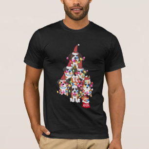 Christmas St. Bernard Dog Puppy Cute T-Shirt