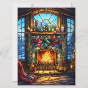 Christmas Stained Glass Card