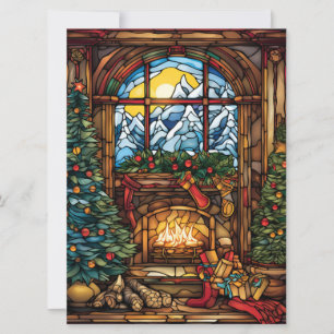 Christmas Stained Glass Card