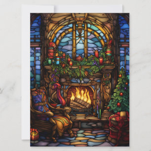 Christmas Stained Glass Card