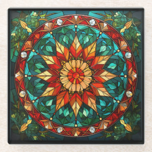 Christmas Stained Glass Coaster