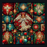 Christmas Stained Glass Poster<br><div class="desc">christmas stained glass poster</div>