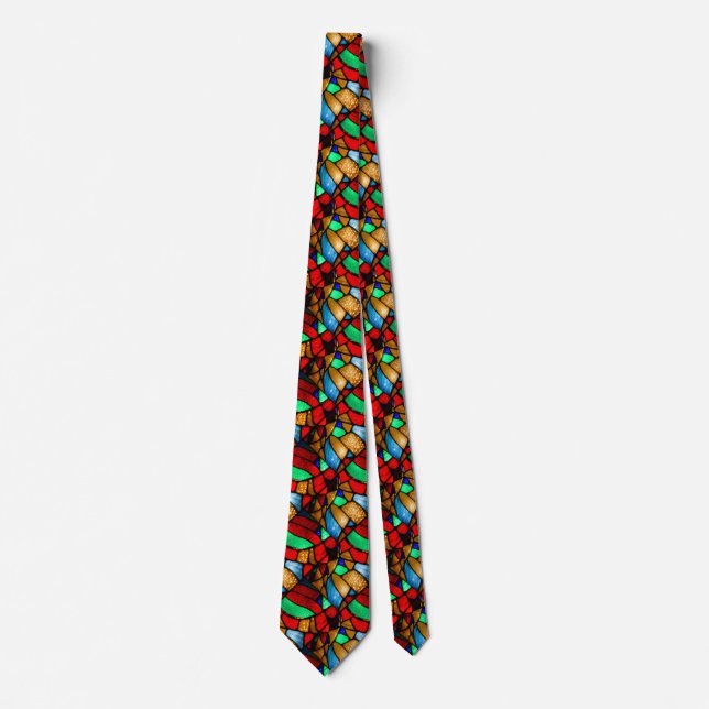 Christmas Stained Glass Tie (Front)