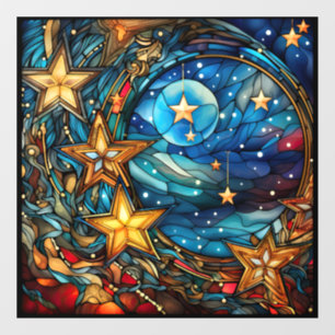 Christmas Stained Glass Window Cling