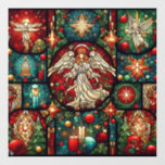 Christmas Stained Glass Window Cling<br><div class="desc">christmas stained glass window cling</div>