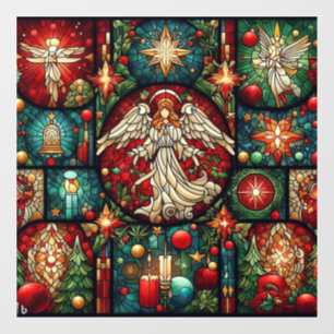 Christmas Stained Glass Window Cling