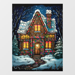 Christmas Stained Glass Window Cling