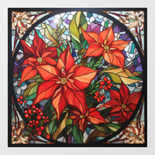 Christmas Stained Glass Window Cling