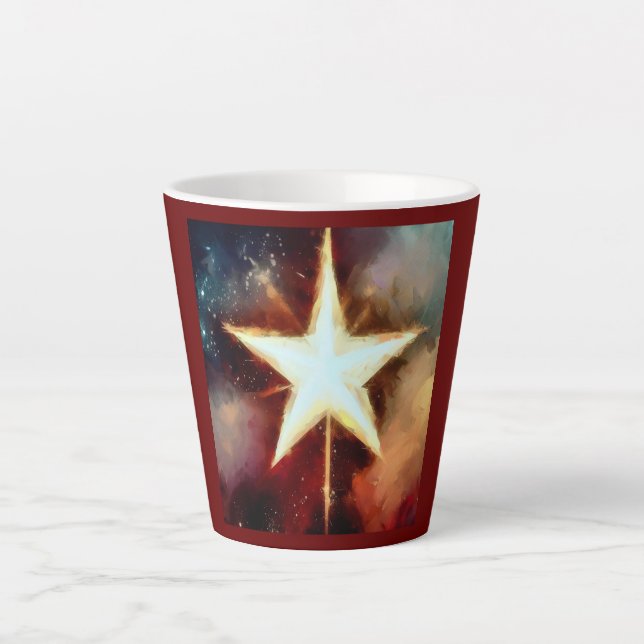 Christmas Star 1 Latte Mug (Front)