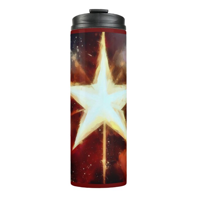 Christmas Star 1 Thermal Tumbler (Front)