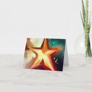 Christmas Star 3 Holiday Card