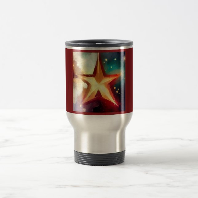 Christmas Star 3 Travel Mug (Center)