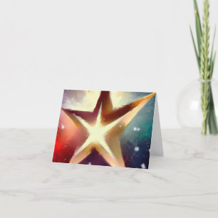 Christmas Star 4 Holiday Card