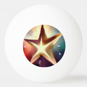 Christmas Star (4) Ping Pong Ball