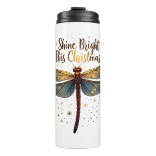 Christmas Star Dragonfly Thermal Tumbler