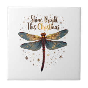 Christmas Star Dragonfly Tile