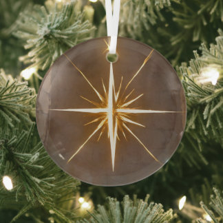 Christmas Star Glass Tree Decoration