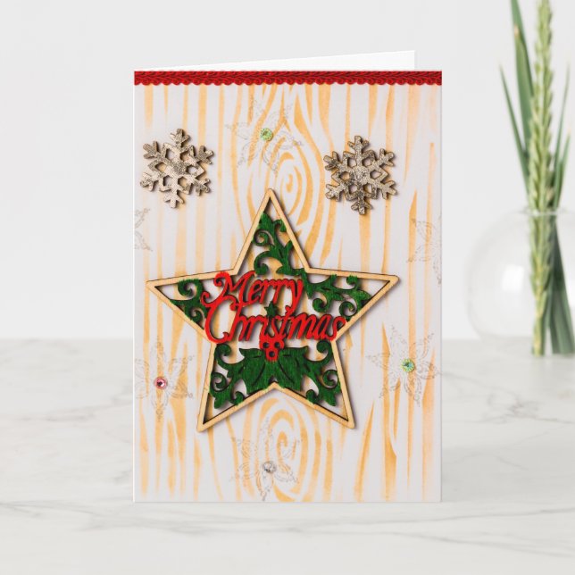 Christmas Star Greeting Card (Front)
