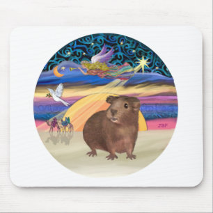 Christmas Star - Guinea Pig 3 Mouse Mat