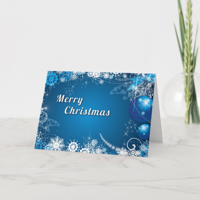 Christmas star holiday card (Front)