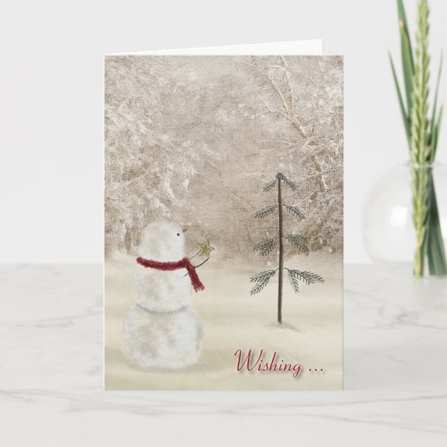 Christmas Star Holiday Card (Front)