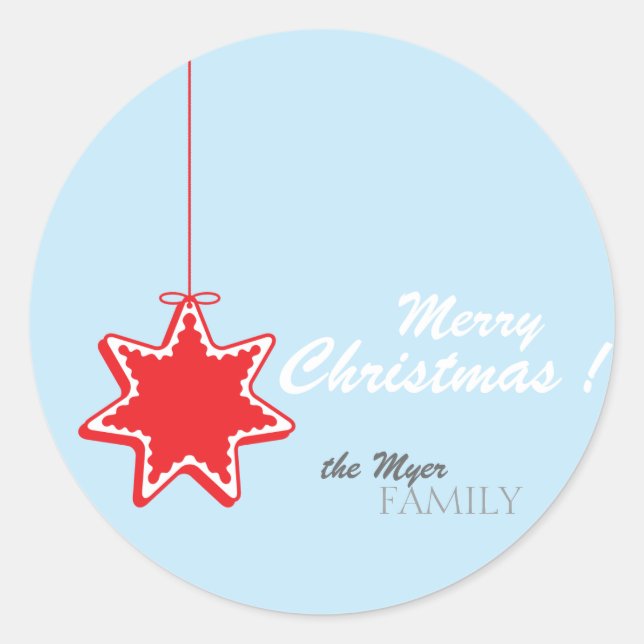 Christmas Star - holiday gift tags (Front)
