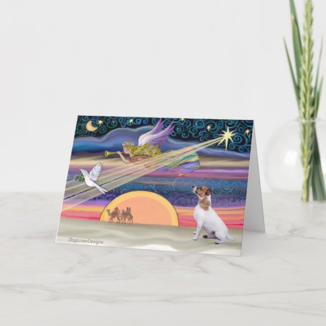 Christmas Star - Jack Russell Terrier Holiday Card (Front)