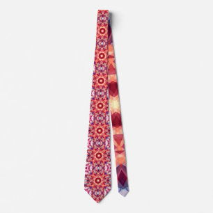 Christmas Star Jolly Red Winter Blue Gold Yellow Tie
