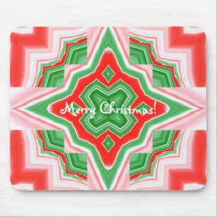 Christmas Star Kaleidoscope Mouse Mat