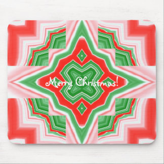 Christmas Star Kaleidoscope Mouse Mat