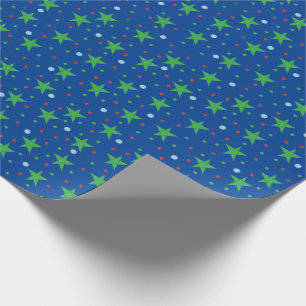 Christmas Star Lights Wrapping Paper