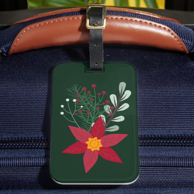 Christmas star luggage tag (Front Insitu 2)