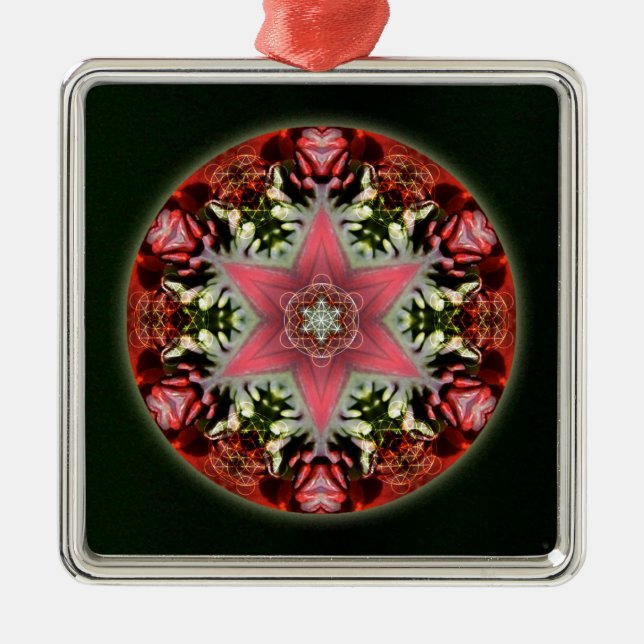 Christmas Star Metal Tree Decoration (Front)