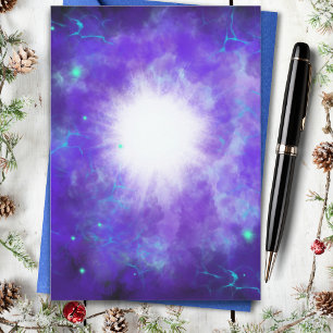 Christmas Star Modern Abstract Art Budget Holiday Postcard