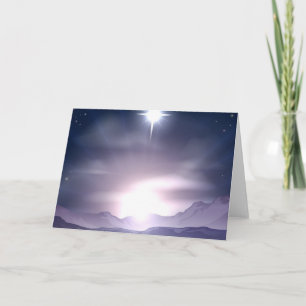 Christmas Star of Bethlehem Nativity Holiday Card