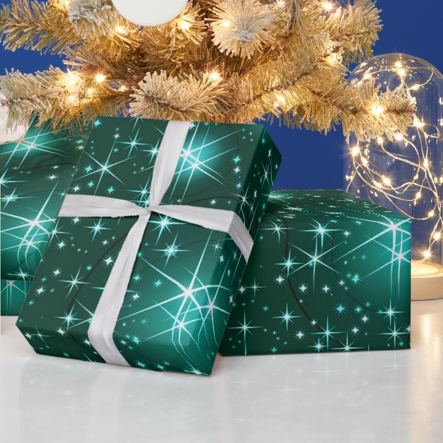 christmas Star pattern wrapping paper (Holidays)