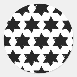Christmas Star Potato Print Sticker