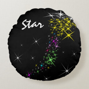 Christmas Star Round Cushion