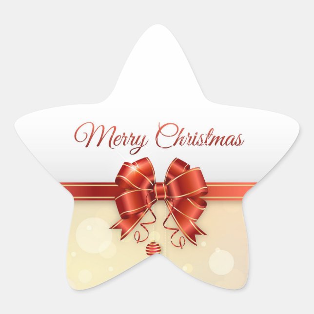 Christmas  star sticker (Front)