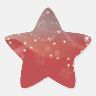 Christmas star sticker