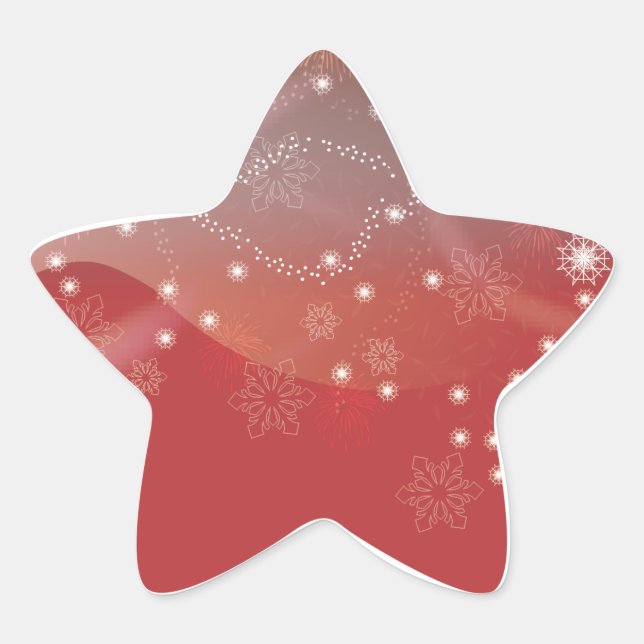 Christmas star sticker (Front)