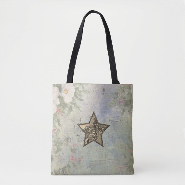 Christmas star tote bag (Front)