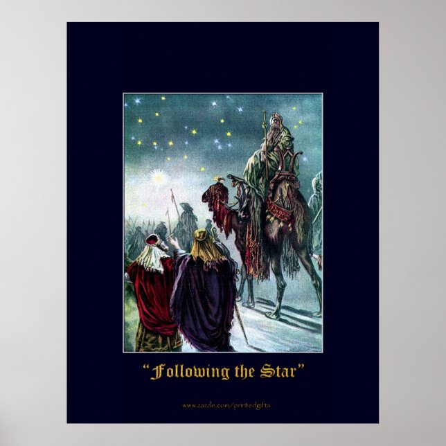 CHRISTMAS STAR Traditional Vintage Poster (Front)