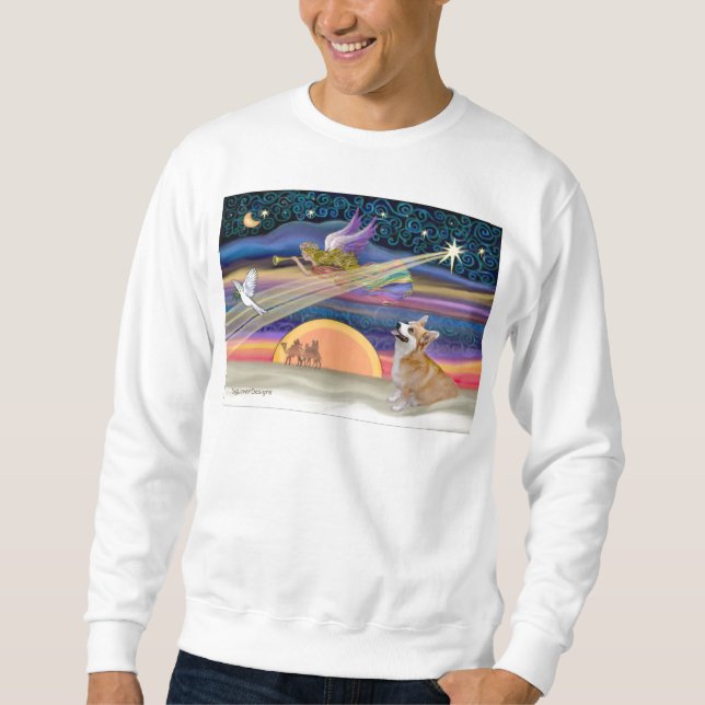 Christmas Star - Welsh Corgi #7B Sweatshirt (Front)