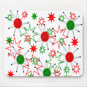 Christmas Starbursts Mouse Mat