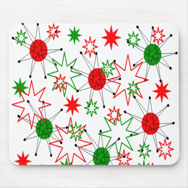 Christmas Starbursts Mouse Mat (Front)